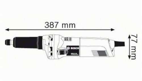 Miniatura 3 de Bosch Professional Ggs 8 Ce - Amoladora Recta 750 W, 2.500 8.000 Rpm, Pinza Ø Maxi. 8 Mm, Regulación Velocidad, En Caja
