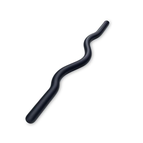 Weighted Workout Bar 15LB Strength Training Bars Soft Silicone Surface with Solid Steel Exercise Bar Barbell for Yoga Pilates Body Toning and Strength Training (Black small)