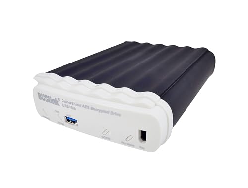 Image of BUSlink CSX-24THAM1 24TB Mode 1 Key HDD USB 3.2 Gen 1 (3.0) /eSATA with Hub CipherShield 512-bit AES Hardware Encrypted External Desktop Drive