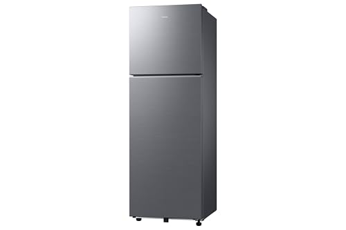 Image of Samsung 256 L, 2 Star, Bespoke AI, Convertible, Digital Inverter Frost Free Double Door Refrigerator (RT80H30U2THL, Silver, Matt Doi Metal, 2026 Model)
