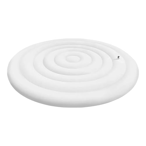 Cubierta inflable para bañera de hidromasaje, bloquea el polvo de la lluvia, tapa plegable para , permite una tapa de aislamiento rápido que retiene el calor, cubierta inflable ondulada para