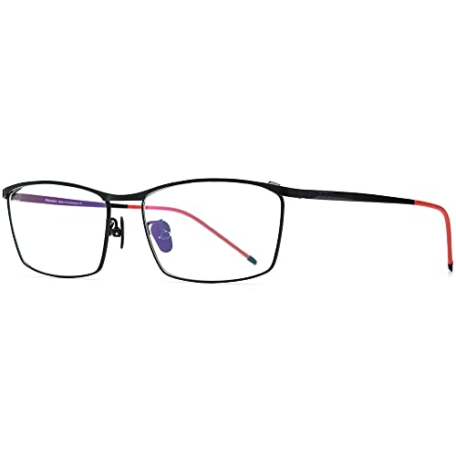 Image of FONEX Colorful Pure Titanium Glasses Frame Women Retro Round Eyeglasses