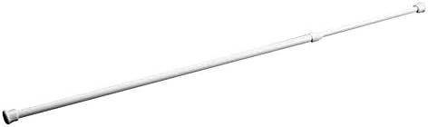 Shower Curtain Rod, Tension Curtain Rod for Bathroom, Tension Rods for Windows, 1.3cm Support Telescopic Replacement Shower Heavy Duty Extendable Curtain Rod