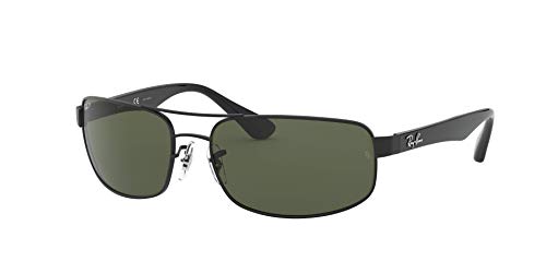 Montures de lunettes Ray-Ban 0RB3445 002/58 en métal noir et finitions haut de gamme