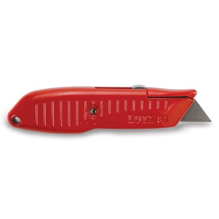 Lutz 30582#82 Safety Nose Retractable Blade Utility Knife - Red (82-RD)