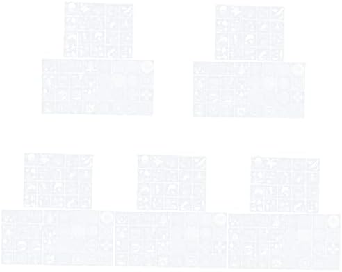 ULDIGI 260 pcs Spraying Reindeer Scrapbook Ocean Drawing White Art Greeting Tree Window Template Walls Stamp DIY for Decor Animals Mandala Craft Clear Journal Sea Templates Christmas