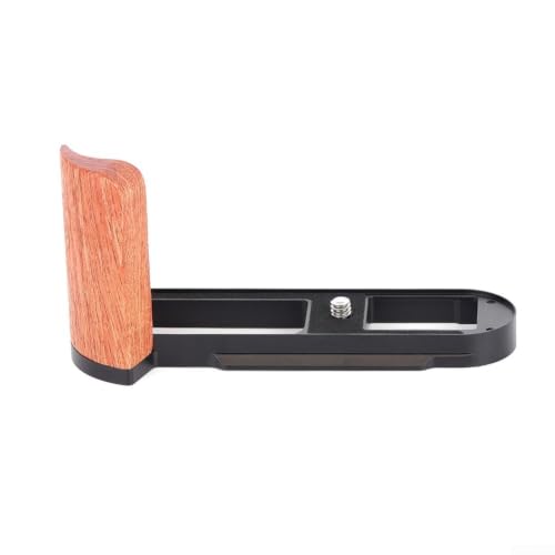 Mango de madera para Q2 con placa en L de aluminio y rosca de trípode 1/4 2
