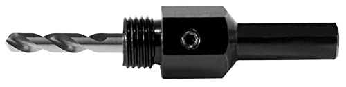 Ruko HSS Arbor Holder Including Pilot Drill Bit, M 12 x 1.25mm, Bright Finish, 10.0 mm Shank Diameter, R128212
