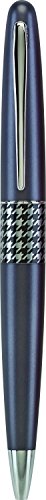 Image of Pilot MR Retro Pop Collection Ball Point Pen, Gray Barrel with Hound's Tooth Accent, Medium, Black Ink (91425)
