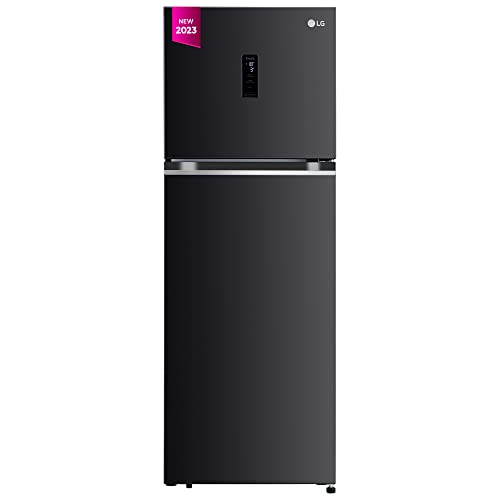 LG 322 L 3 Star Smart Inverter Wi-Fi Frost-Free Double Door Refrigerator (GL-T342TESX, Ebony Sheen, Door Cooling+ & Convertible)