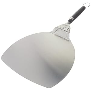 Weber Pizzaspatel | Compacte Spatel Voor Het Verplaatsen Van Pizza | Slipvrij Handvat | Hittebestendig & Duurzaam – Zilver (6691)