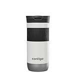 Contigo Byron Snapseal Travel Mug | Stainless Steel Thermal-Mug | Insulated Coffee to go Cup | 100% Leakproof | Keeps hot for 7 Hours | Dishwasher Safe lid | 470 ml | Salt