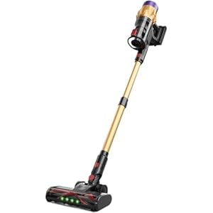 DaoWhisper Oryzoms Ultra-starker Akku-Staubsauger mit automatischer Stauberkennung/Bis zu 60 Minuten Laufzeit/Beutelloser Staubsauger für Teppiche, Hartböden & Tierhaare