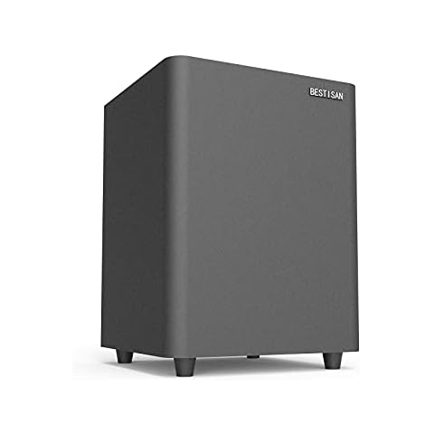 BESTISAN 6.5’’ Subwoofer, Powered Home Audio Sub woofer with Deep Bass in Compact Design, for Studio and Home Theater, Black,SW65C Cover