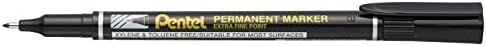 Pentel Extra Fine Permanent Marker 4pc Wallet Black
