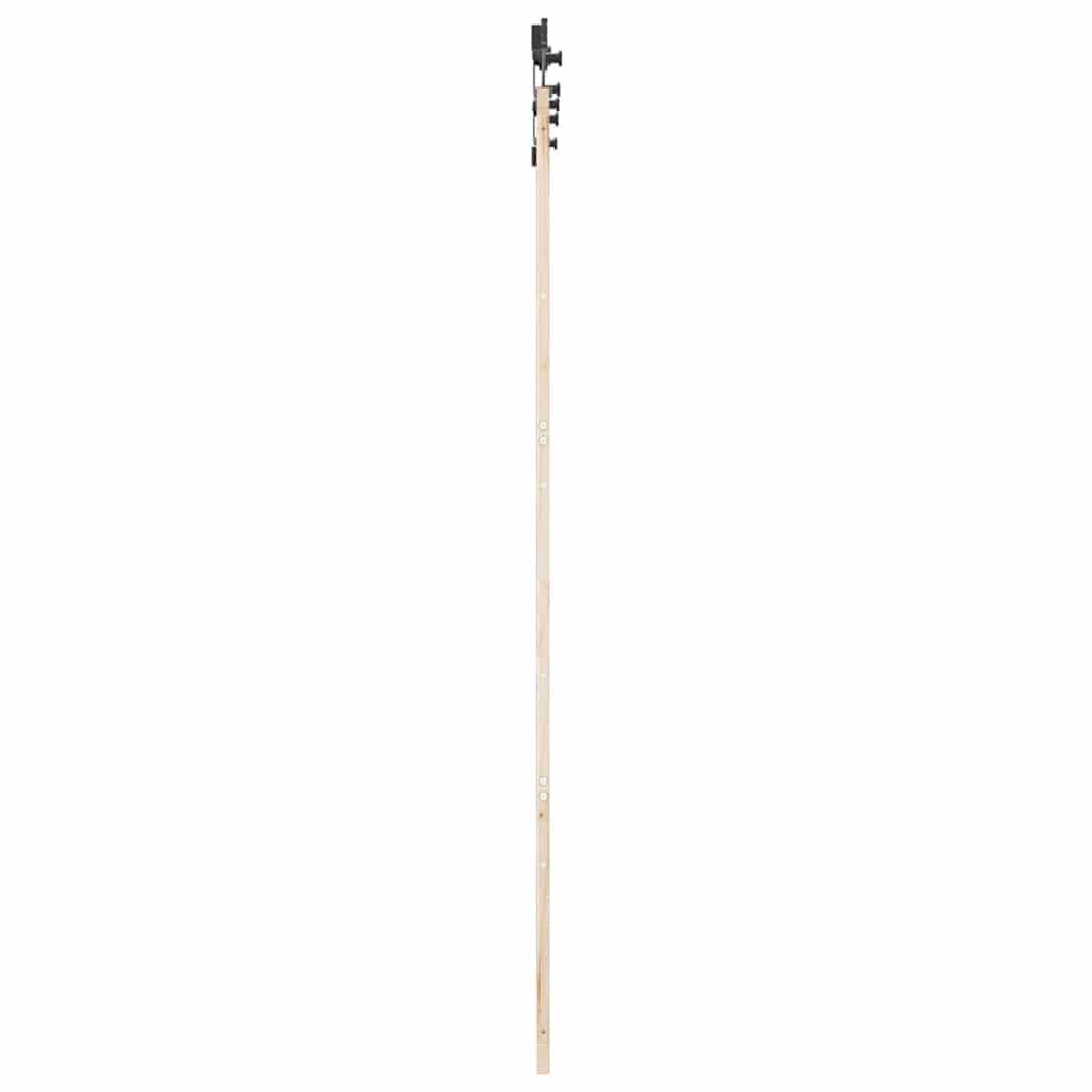 vidaXL Puerta Corredera Natural 90 x 208 cm Madera de Pino Macizo, Puerta Corredera Contemporánea Ajustable, División de Habitaciones Rústica, Acceso Moderno a la Vida, Madera de Pino Interior, Diseñ