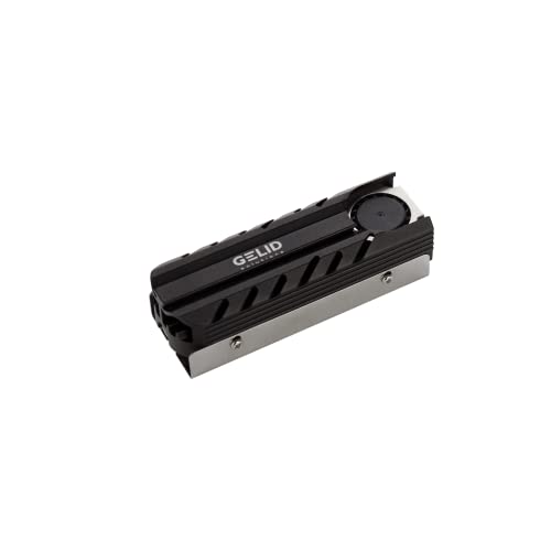 Gelid Solutions Icecap Pro - M.2 SSD Cooler, Fits All M.2 2280 SSD, Active PWM Cooling Fan, 12000 RPM, 20x20x6mm, Black - Image 2