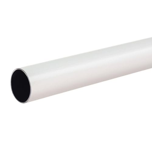 Image of FAPBADRI Curtain Rod /Pipe Heavy Quality Mild Steel for Home /office door, window, shower, 1 inch diameter (25mm), Color - Ivory, Length - 60 inches (5 feet), 3 Pipes