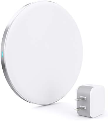 TALK WORKS 5W Wireless Charging Pad Compatible w/ iPhone 15/Pro/Max, 14/Plus/Pro/Max, 13/Mini/Pro/Max, 12,11,XR,XS,X,8, Samsung S23, S22, S21, S20, S10 - Qi Certified Fast Charger w/USB Adapter(White)