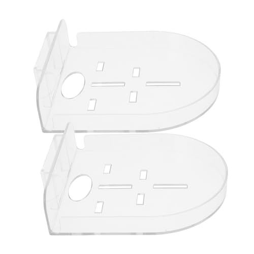 ARTIBETTER 2pcs Camera Bracket Shelves Mini Room Monitor Stand Small Floating Shelf Camera Storage Rack Camera Holder Security Wall Mount Bracket Shelf Wall Mount Plastic Transparent