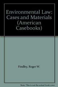 Hardcover Environmental Law: Cases and Materials (American Casebooks) Book