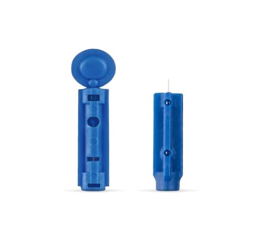 Dr. Morepen Supported Glucometer Round Blood Lancet 100 Pcs Blue Colour