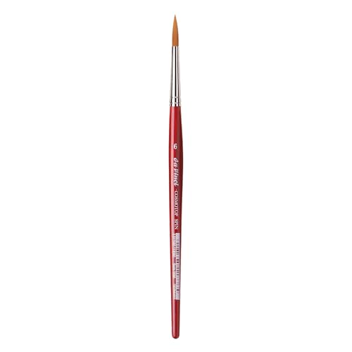 Image of da Vinci Watercolor Series 5580 Size 6 Round - CosmoTop Spin Synthetics - Professional Quality Multi-Diameter Synthetic Fibers - Holds More Water Than Any Other Synthetic