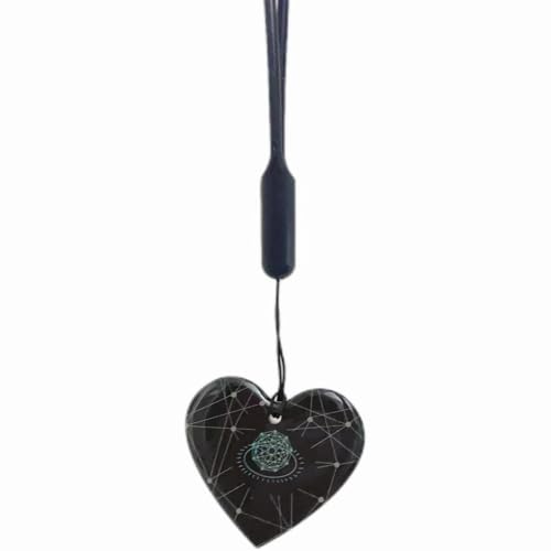 THZ Bio Energy Tarjeta Cuantica Terahertz Cuantico Newme Mini Heart Design, 45*42mm, Resina, No es una piedra preciosa