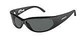 ARNETTE Catfish AN4302 275881 62MM Matte Black/Dark Grey Polar Polarized Rectangular Sunglasses for Men for Women + BUNDLE With Designer iWear Complimentary Eyewear Kit