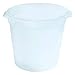 Crestware 12-Quart Round White Container