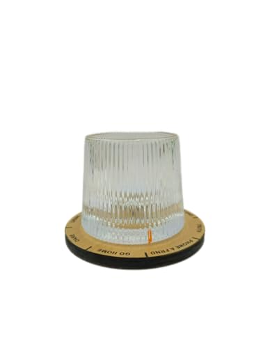 Image of Spinny Whiskey Glasses Set | Rotatable Heavy Base Tumbler Crystal Glass Cups, Glasses with Creative Coasters | Perfect for Scotch, Bourbon, Juice, Water, Cocktails (150 ml Glass with Game Coaster)