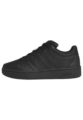 adidas Mixte Enfant Hoops Classic J Shoes, Core Black/Core Black/Carbon, 39 1/3 EU