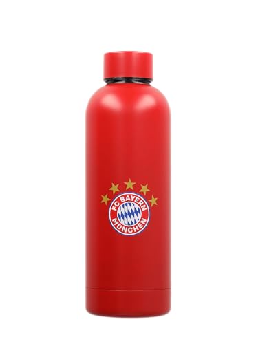 FC Bayern München | Botella de acero inoxidable | Botella | Rojo | 0,5 litros