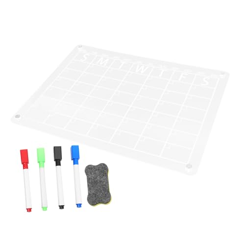 Tableau effaçable à sec acrylique transparent pour une écriture fluide sans trace