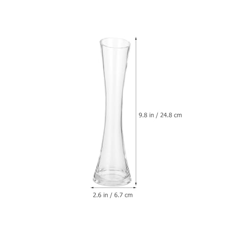 Vase en verre décoratif pour salon et support de fleurs moderne lot de 2