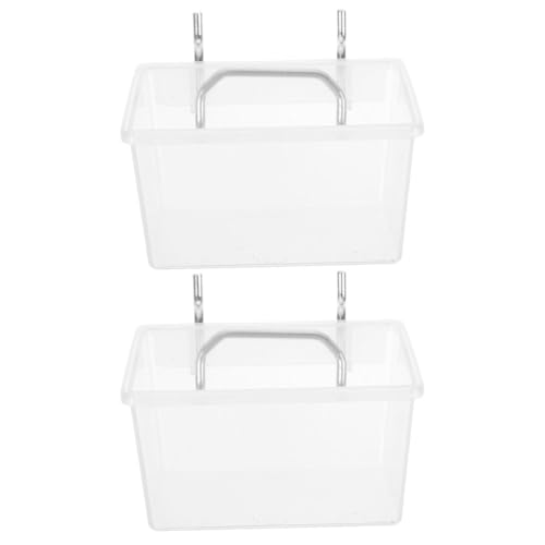 Homoyoyo 2 Bacs Utilitaires pour Panneaux Perforés, Boîte de Rangement Transparente Petite Taille avec Support, Organiseur Pratique pour Garage et Atelier, Accessoires de Rangement