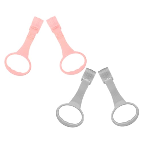 BESPORTBLE 4pcs Baby Pull up Rings Safe Crib Mobile Bed Toy Hanging Gym Walker Assistant for Baby's Growth