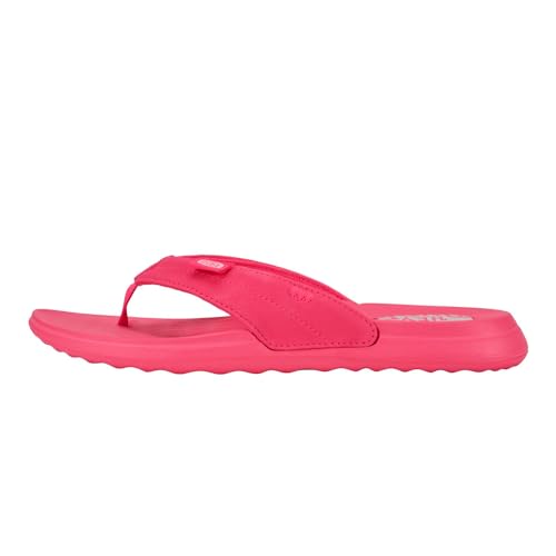 HEYDUDE Women's Christi Flip Mono Flip Flop Sandal, Electric Pink, Size 8 - image 1