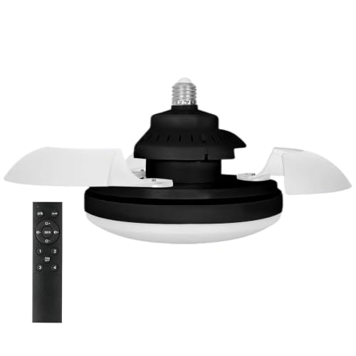 Ventilador de techo silencioso para dormitorio con lámpara regulable de perfil bajo