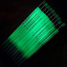 NIGHT GLOW PENCIL 20MM WITH LID, FREE SHARPENER & FREE ERASER | GLOW IN DARK FLUORESCENT MARKING & DRAWING PENCIL STYLE PACK 10-image-25