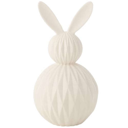 Lampe LED lapin en porcelaine blanche pour decoration interieure