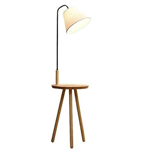 Lampadaire trépied bois et tissu E27 pour créer une atmosphère cocooning et sereine