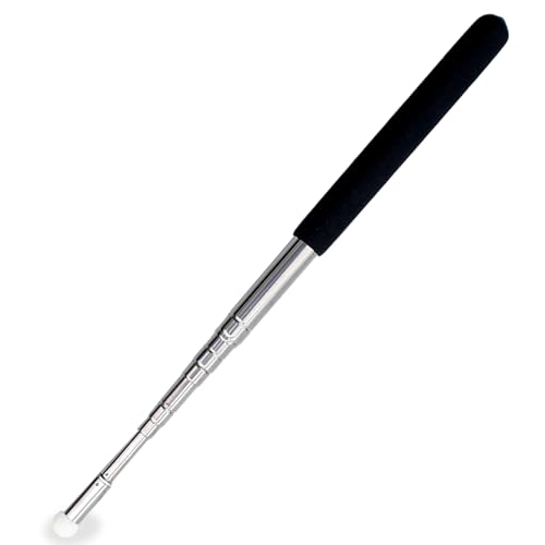 1pcs Puntero Telescópico, 100cm Telescópicas Puntero Punteros,Retráctil Puntero,Aula Puntero Extensible Mano,Puntero Pizarra Profesores,Acero Inoxidable,para Enseñanza Presentad de Aula-Negro