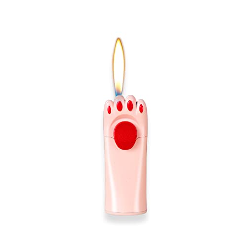 Encendedor con diseño de pata de gato y llama ajustable miniatura 1