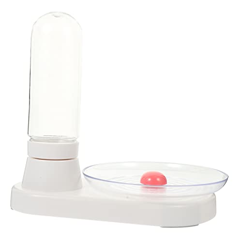 Milisten Fuente De Agua para Mascotas Comederos Automáticos para Gatos Bol Comedero para Perros Estera Cachorro Caja Cuenco De Agua por Gravedad para Perros Hermético No Abdominales