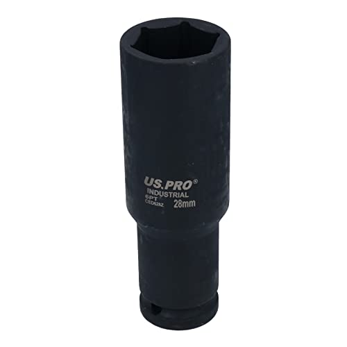 AB Tools 28mm Extra Deep Long Metric MM Impact Socket 1/2" Drive 6 Sided Single Hex