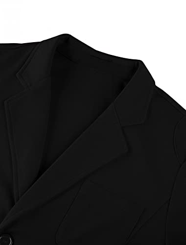 uxcell Men's Knit Blazer Slim Fit Lightweight Button Down Casual Cardigan Knitwear Sports Coat4