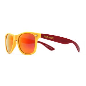 NCAA Iowa State Cyclones IWST-4 Gold Front Temple, Red Lenses Sunglasses, One Size, Gold2