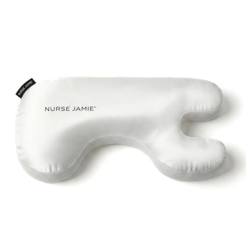 Nurse Jamie Beauty Bear Memory Foam Skincare Pillow – Anti-Wrinkle U-Shape Pillow with Satin & Bamboo Cover for Smoother, Rested Skin
