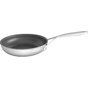 Demeyere 40850-999 Intense Frying Pan, 7.9 Inches (20 cm), Stainless Steel, Fluorine, 3-Layer Coating, Induction Compatible, Dishwasher Safe, Made in Belgium